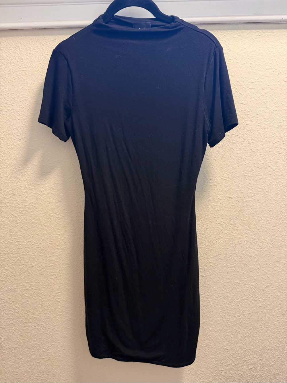 naked wardrobe Black Mini T-Shirt Dress